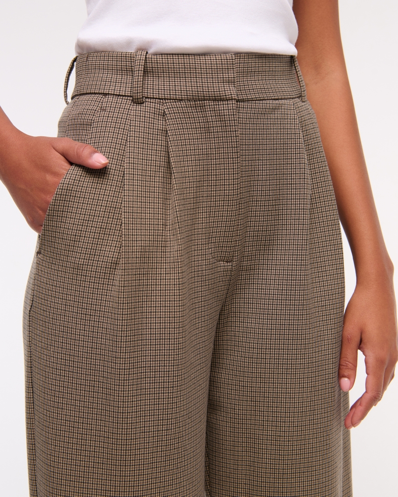 Curve Love A&F Sloane Tailored Wide Leg Pant