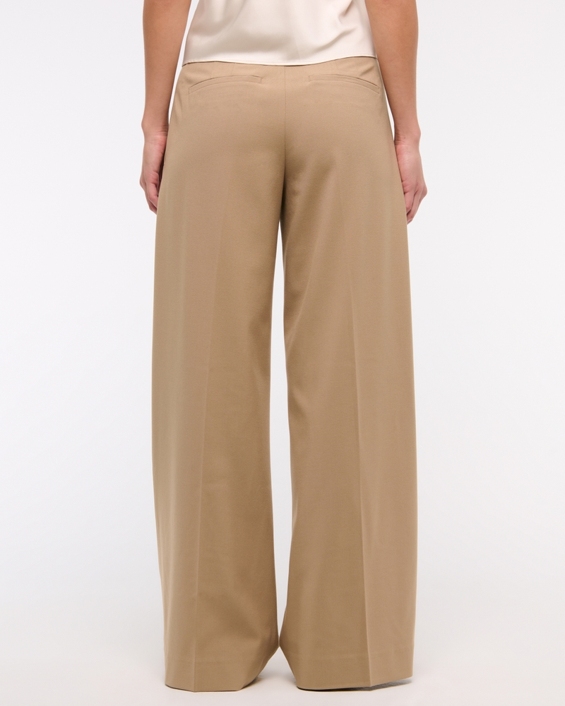 A&F Sloane Mid Rise Tailored Wide Leg Pant