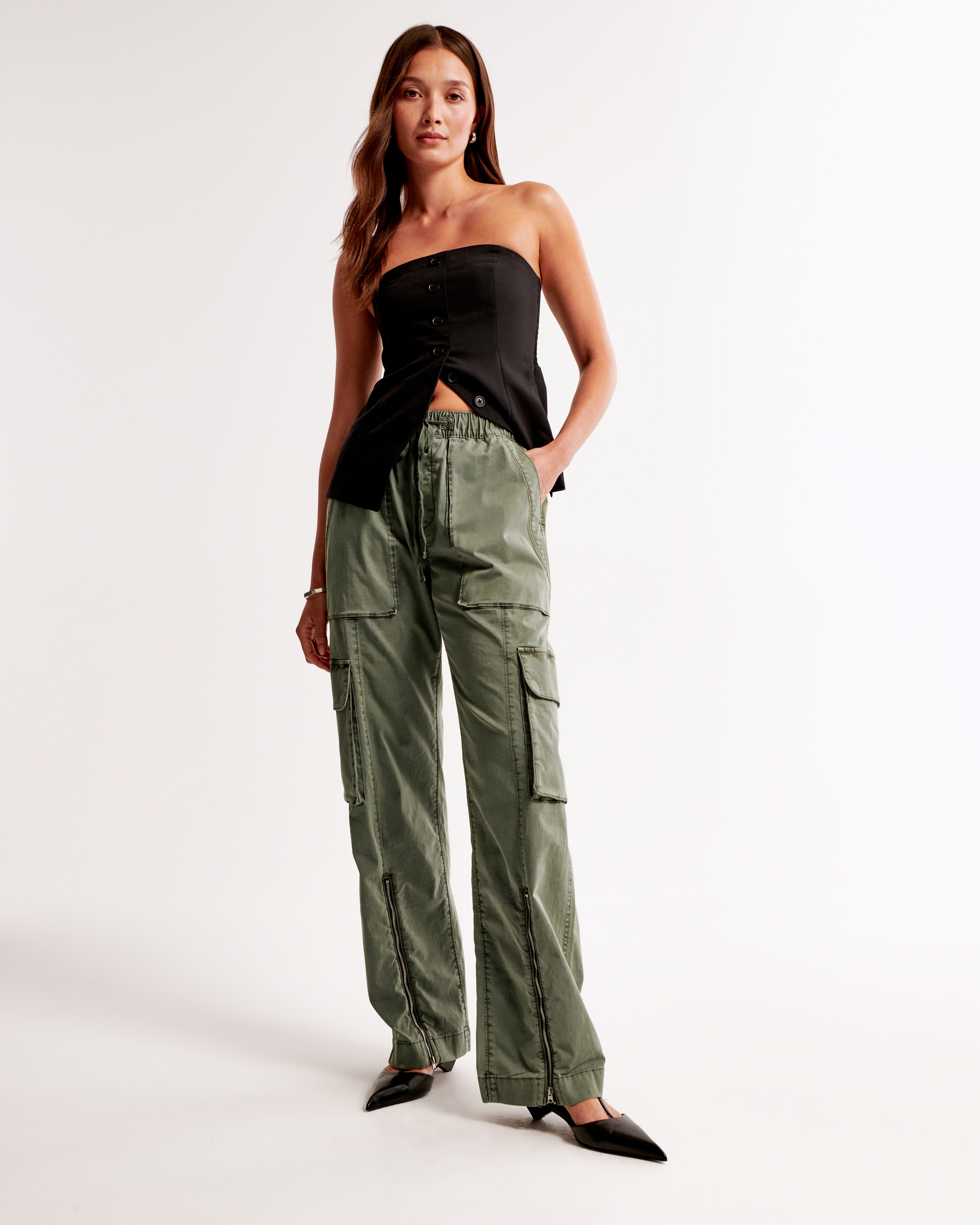 Femme Pantalon cargo enfiler Femme R ductions Abercrombie