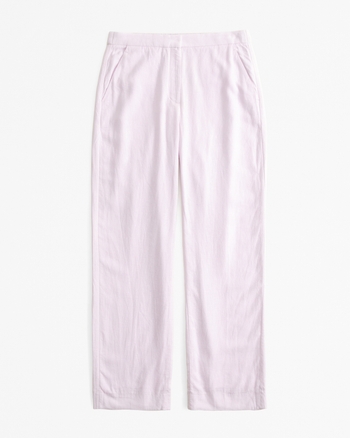 Linen-Blend Tailored Straight Pant from Abercrombie & Fitch - $34.97