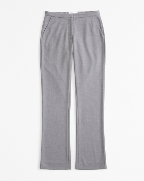 Curve Love Low Rise Tailored Boot Pant, Gray