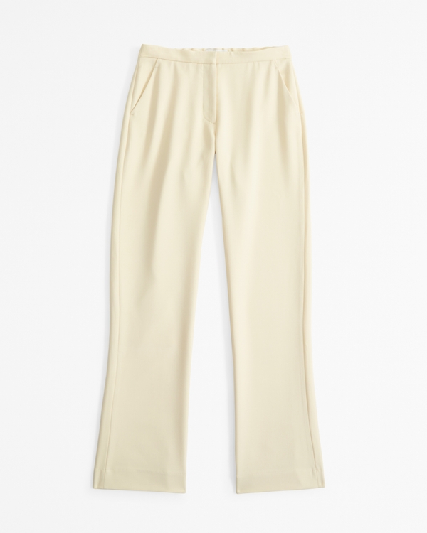 Low Rise Tailored Boot Pant, Yellow