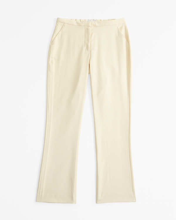 Curve Love Low Rise Tailored Boot Pant, Yellow