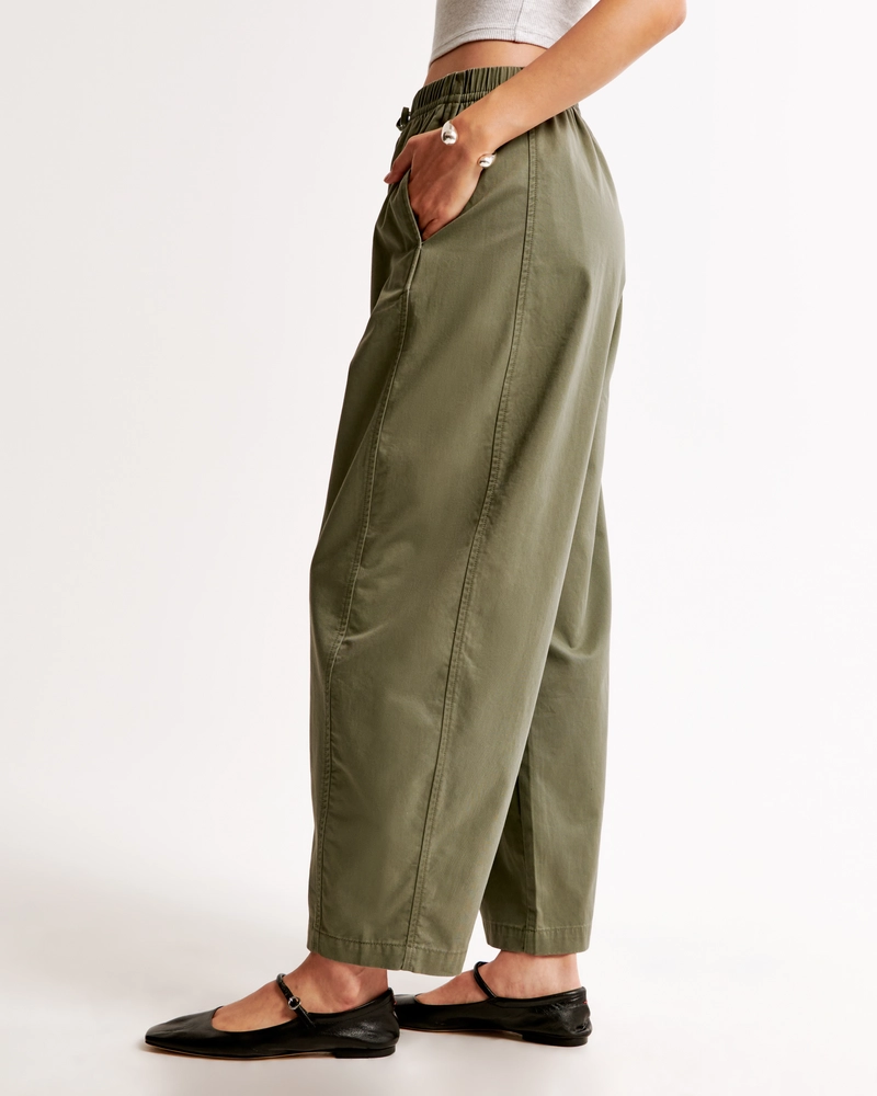 Barrel Leg Pull-On Pant