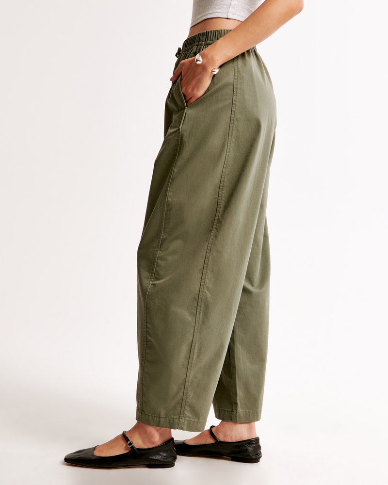 Barrel Leg Pull-On Pant
