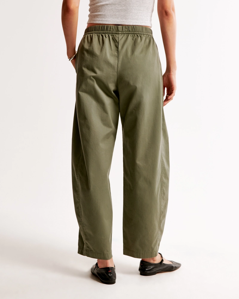 Barrel Leg Pull-On Pant