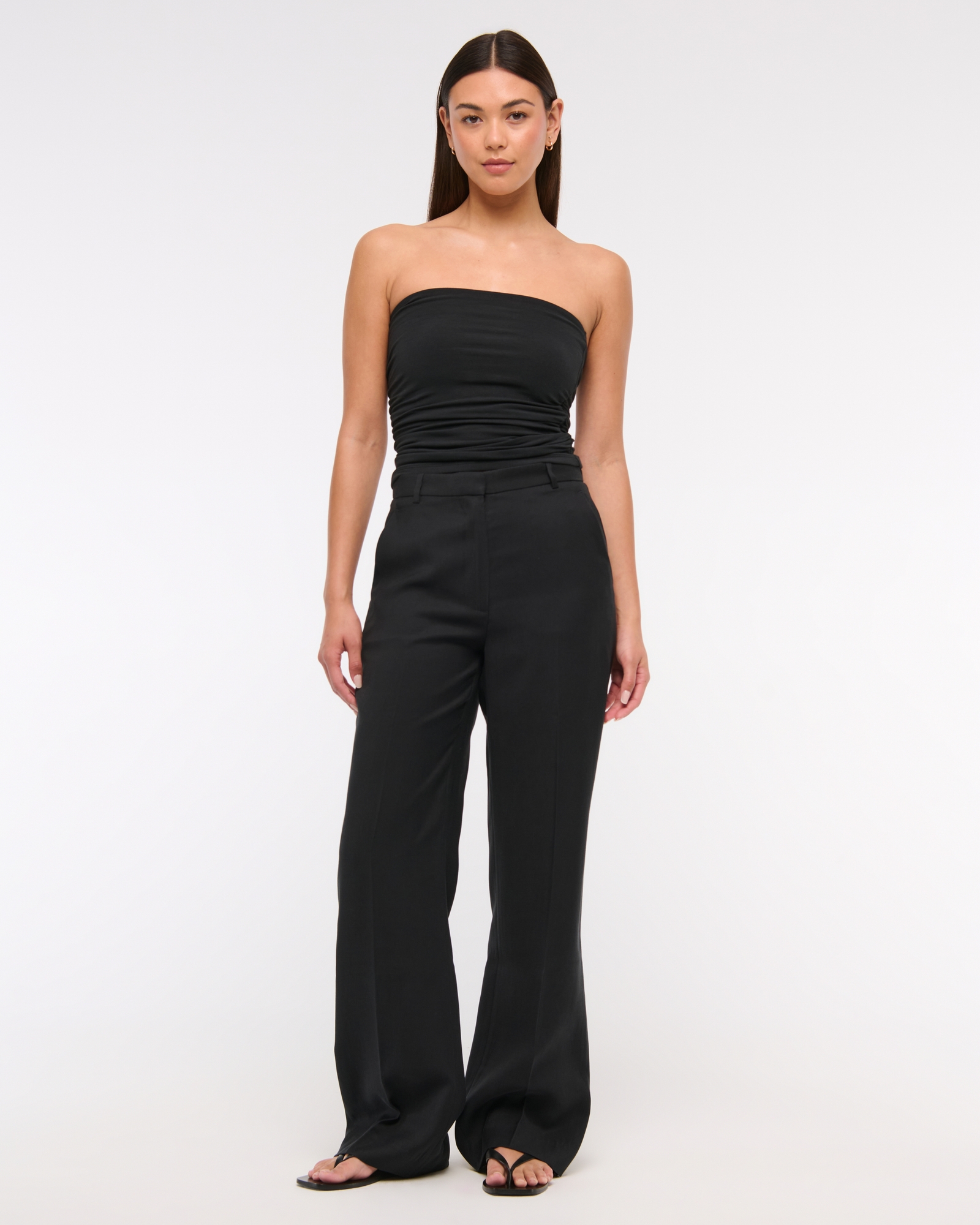 Drapey Tailored Wide Leg Pant