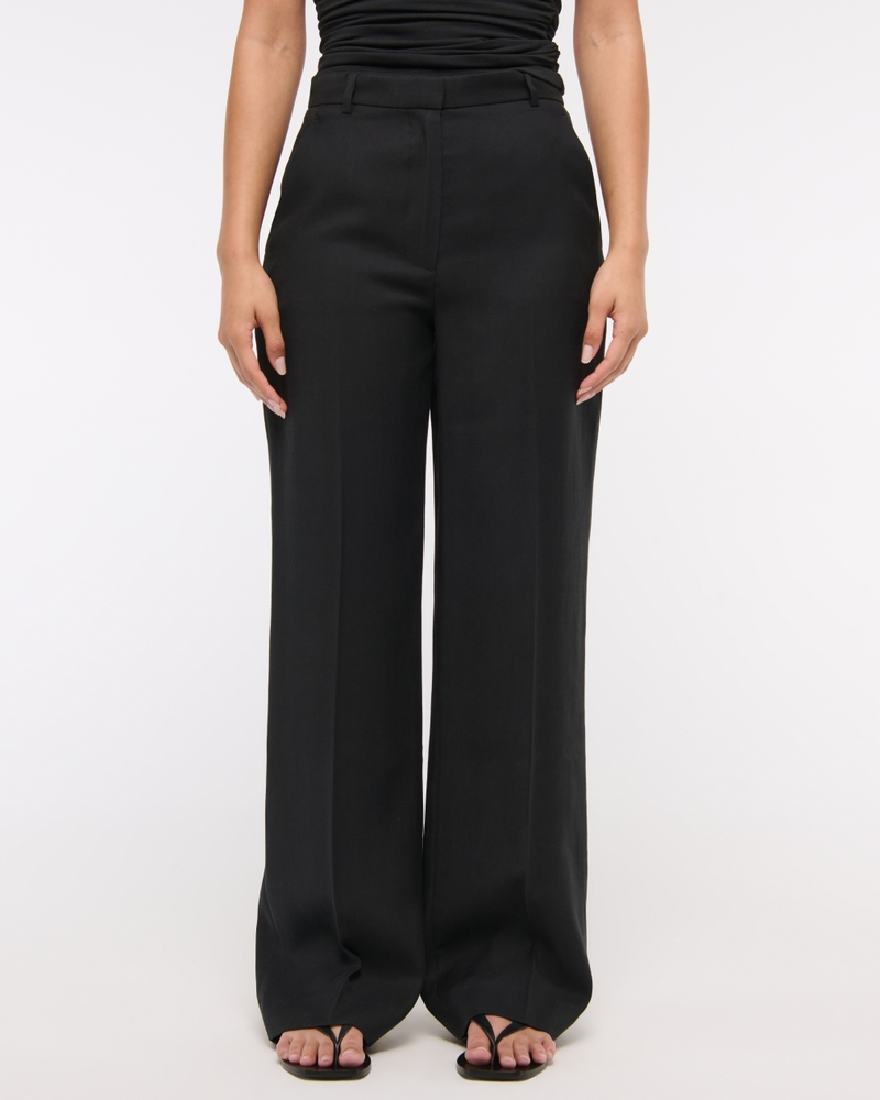 A&F Sloane High Rise Tailored Wide Leg Pant