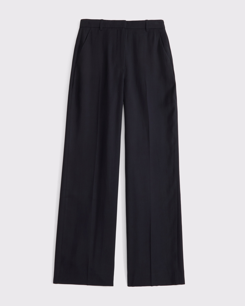 A&F Sloane High Rise Tailored Wide Leg Pant