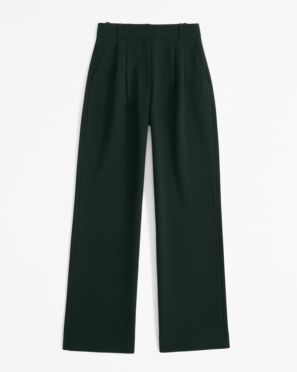 A&F Sloane Tailored Pant, Deep Green
