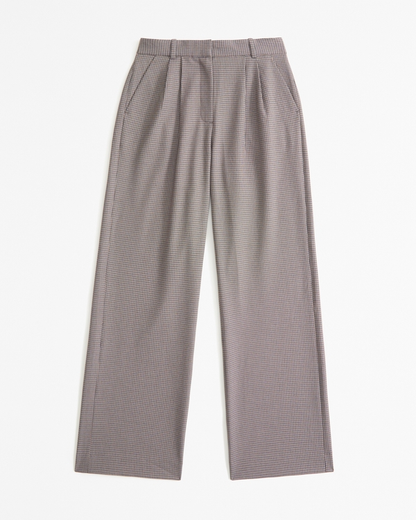 Curve Love A&F Sloane Tailored Pant, Brown