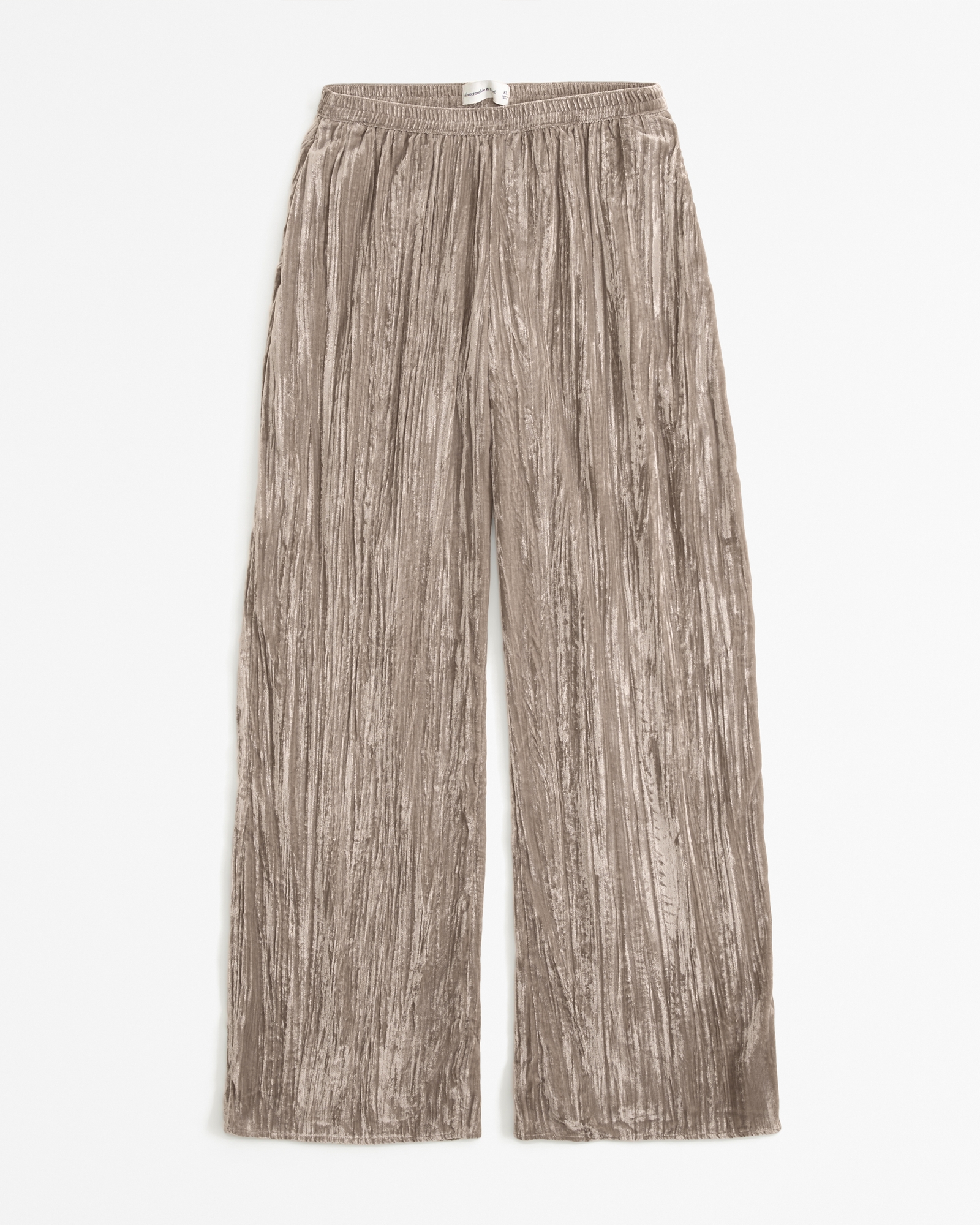 Velvet Crinkle Pull-On Pant