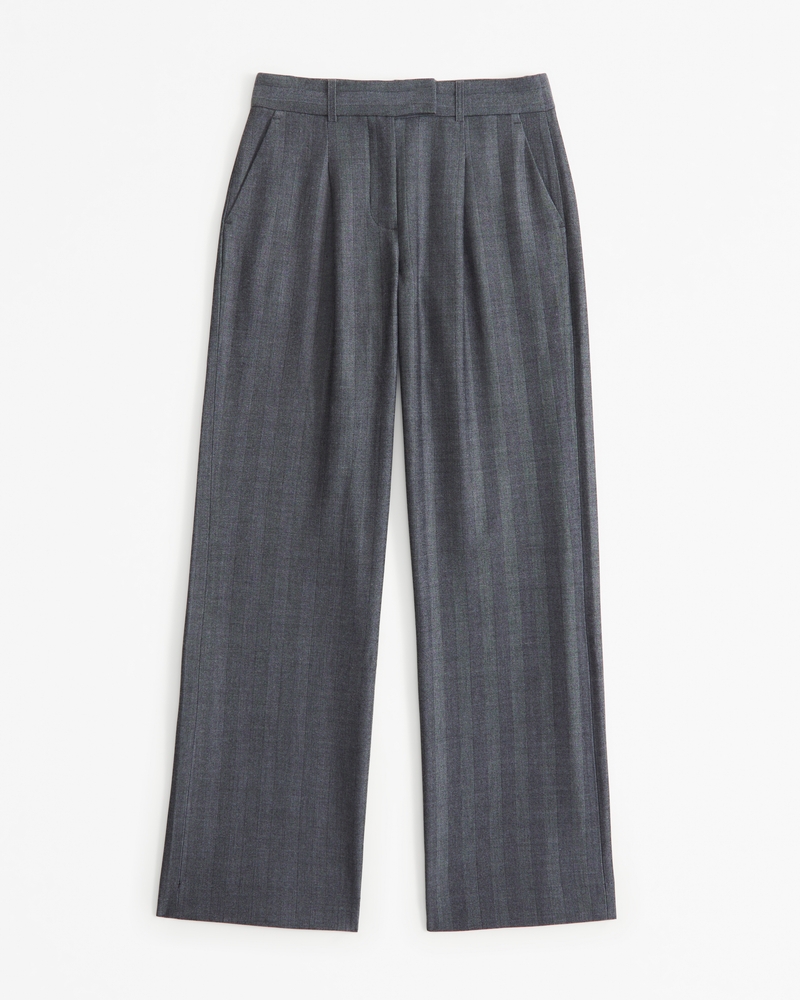 Women's Low Rise Tailored Wide Leg Pant | Women's Clearance
