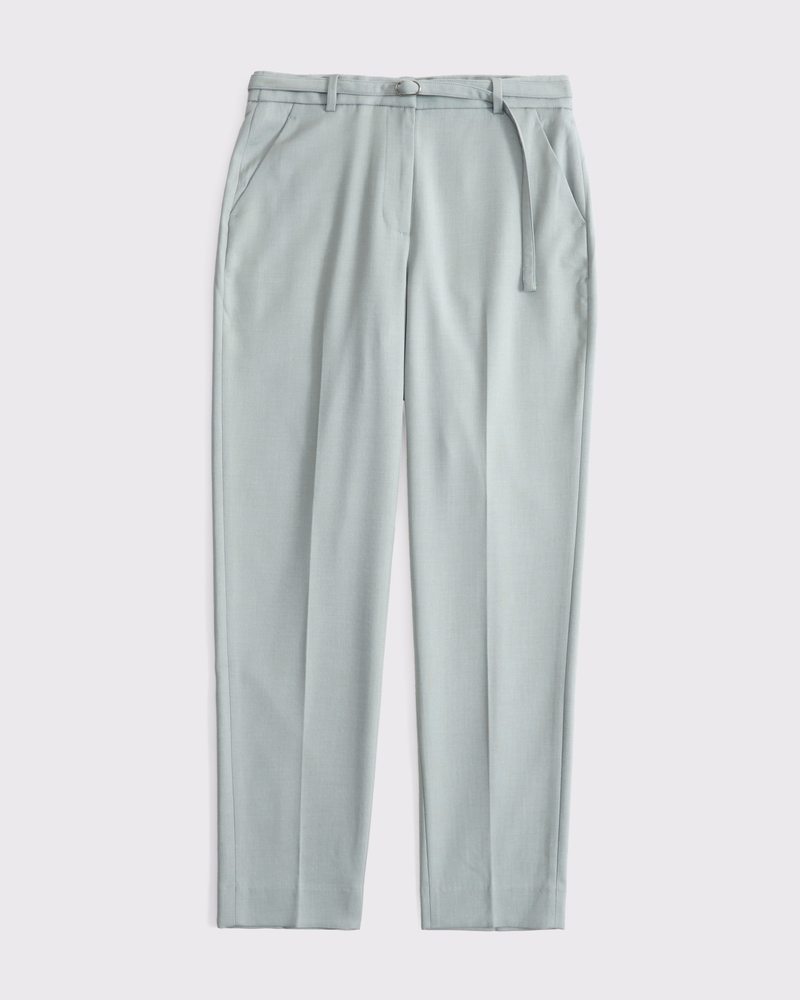 KRYS　LOVE Women's Curve Love High Rise Belted Ankle Straight Pant