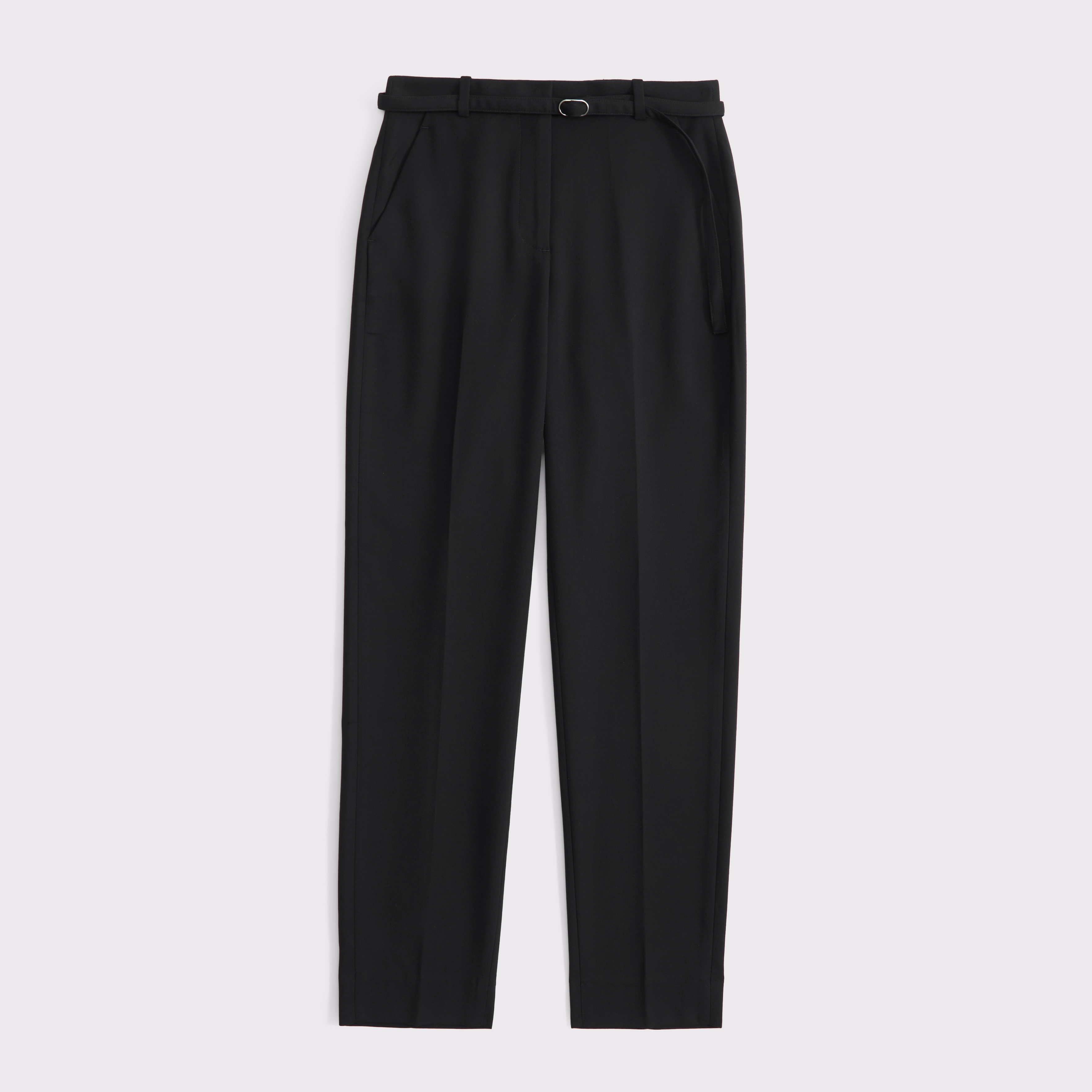 Women's High Rise Belted Ankle Straight Pant | Women's Women's High Rise Belted Ankle Straight Pant | Women's