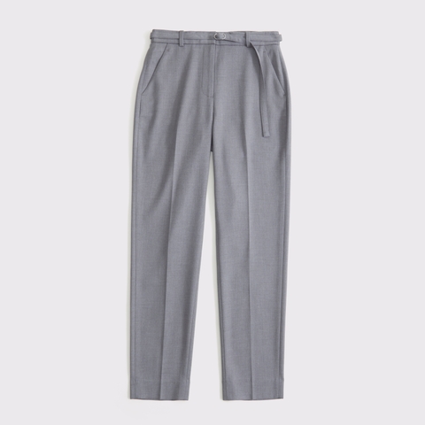 Женские брюки Abercrombie & Fitch High Rise Belted Ankle Straight Pant