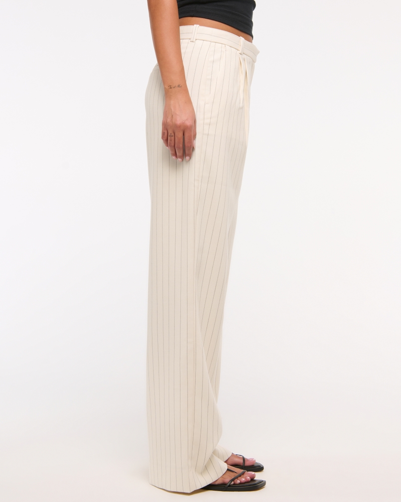 A&F Sloane Low Rise Tailored Wide Leg Pant
