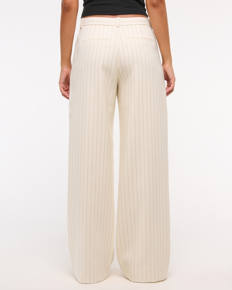 A&F Sloane Low Rise Tailored Wide Leg Pant
