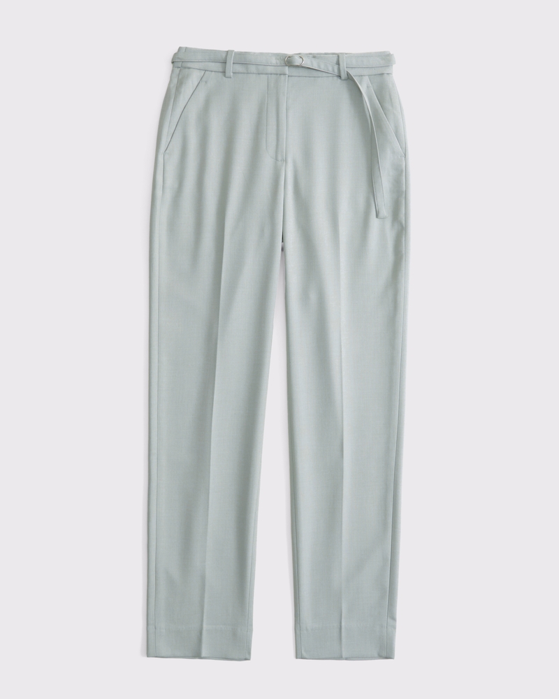 洋服通販 - 新作アイテムを Ankle Belted Rise High Women's Straight Women's | Pant パンツ