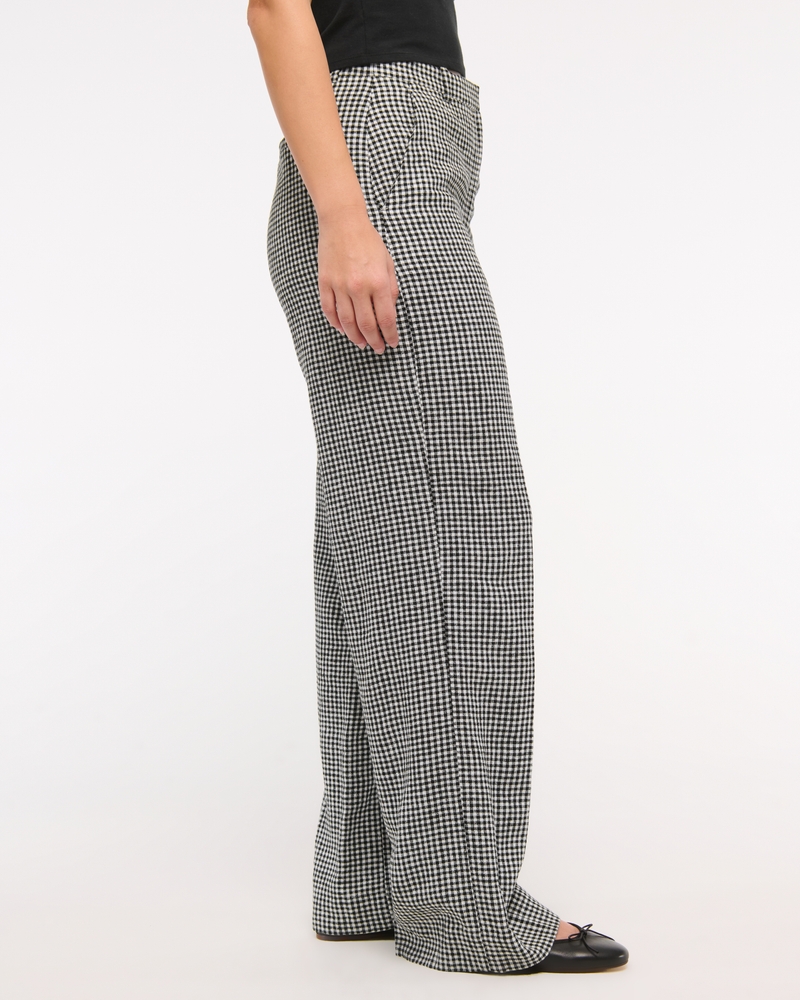 Curve Love Tailored Linen-Blend Wide Leg Pant