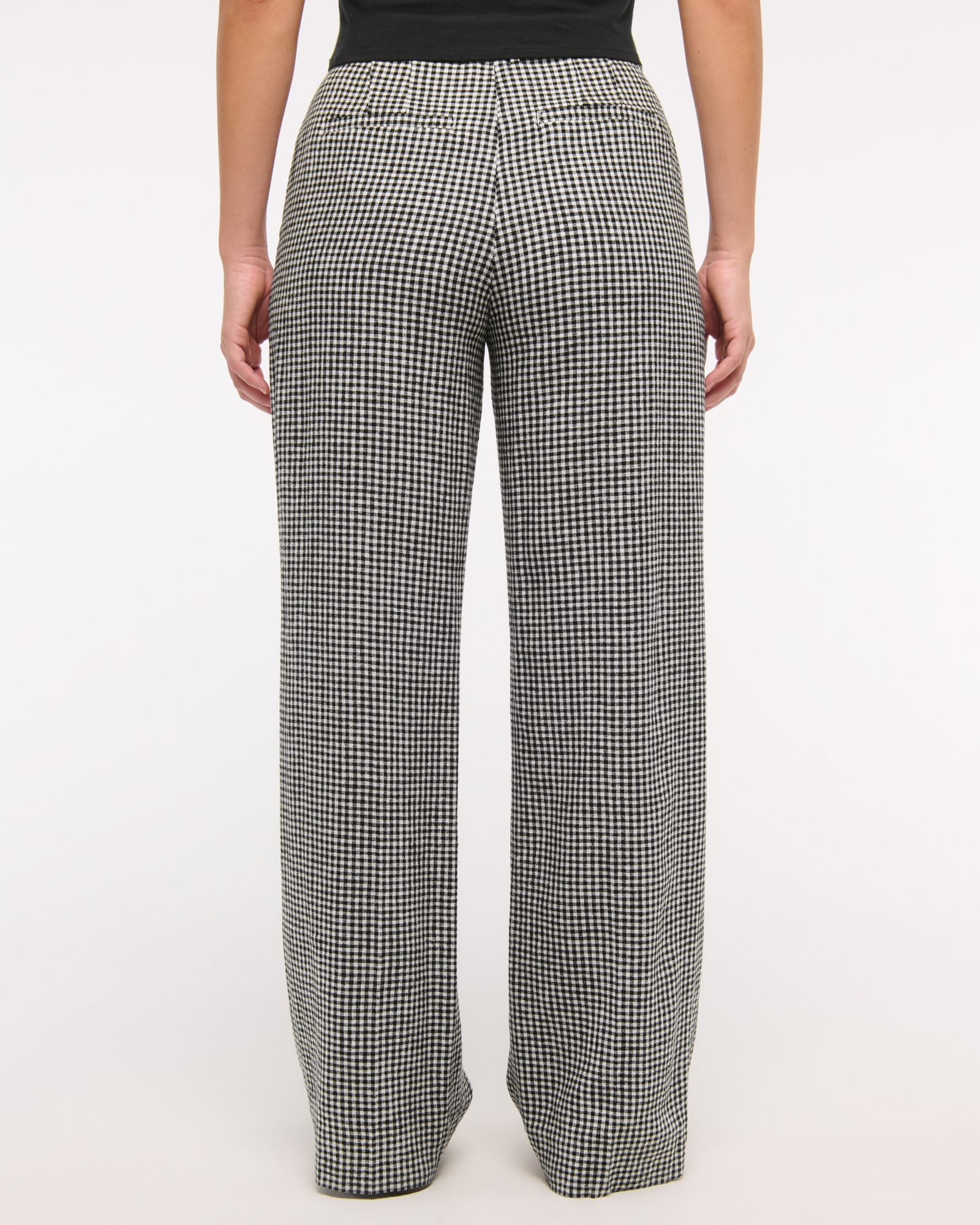 Curve Love Tailored Linen-Blend Wide Leg Pant