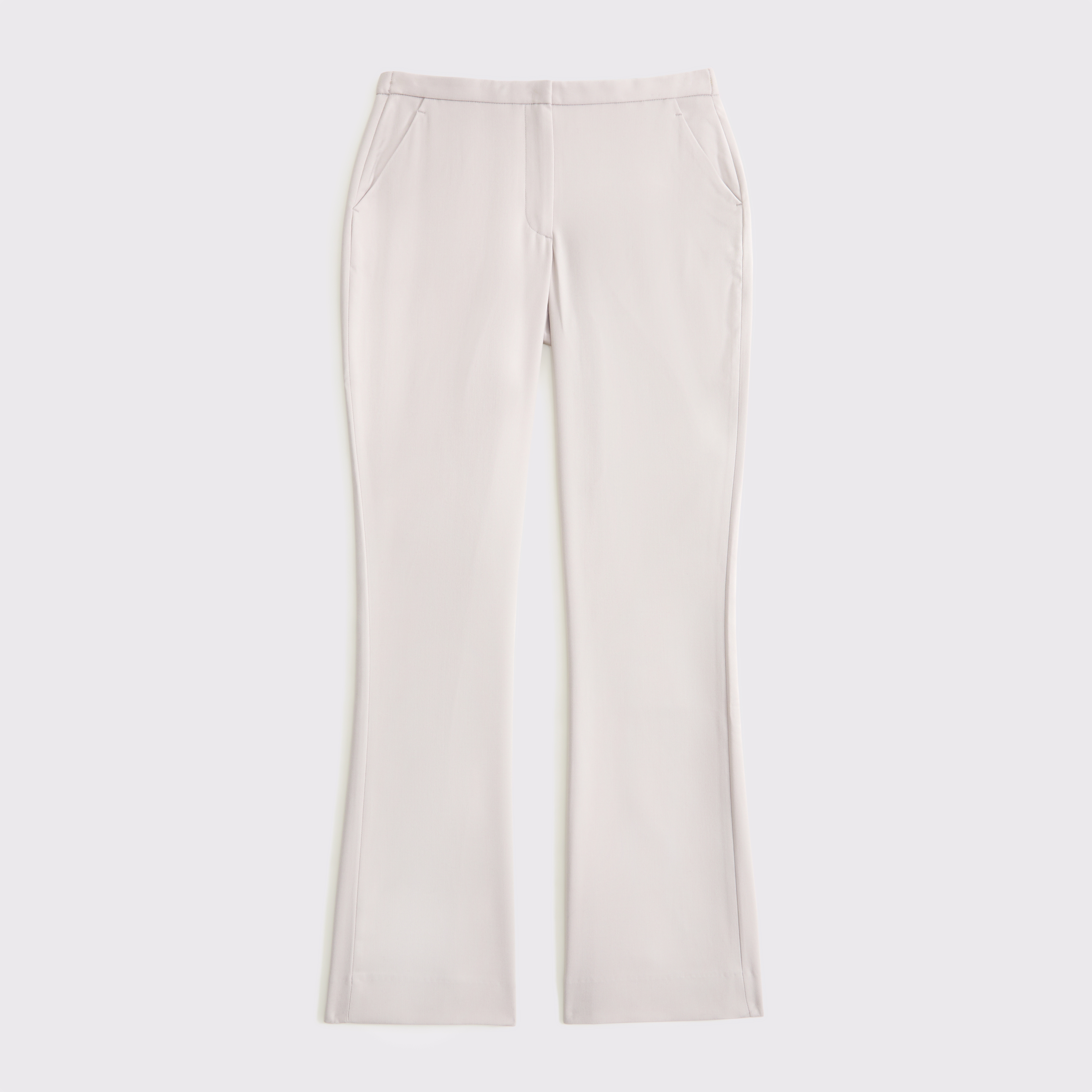 melt the lady grain pattern pants ホワイト JUNKYARD Mid Waist Classy Pants Grey melange | Women | Junkyard