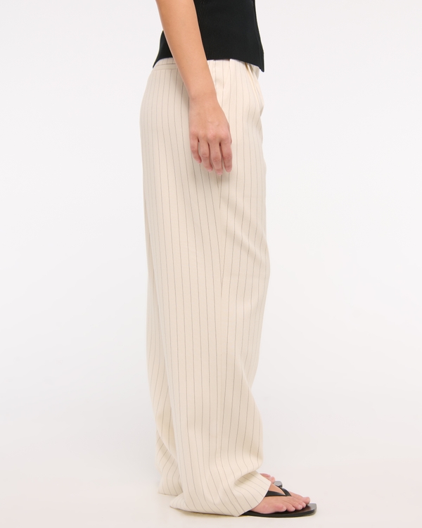 Curve Love A&F Sloane Low Rise Tailored Wide Leg Pant