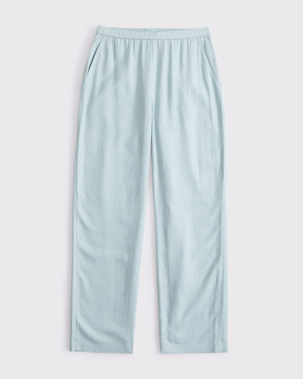 Women's Straight Linen-Blend Pull-On Pant | Women's Clearance