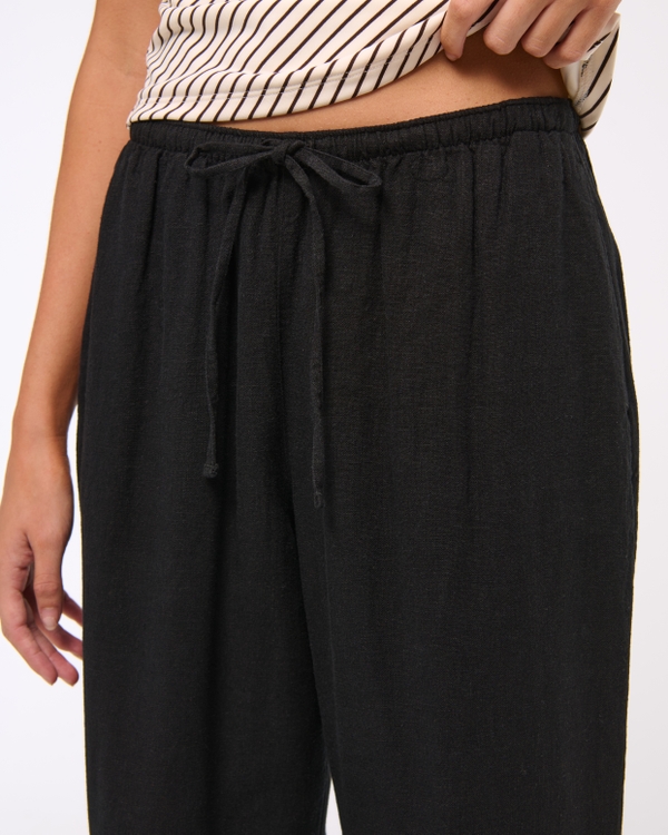 Linen-Blend Pull-On Pant