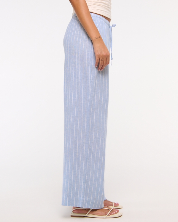 Linen-Blend Pull-On Pant