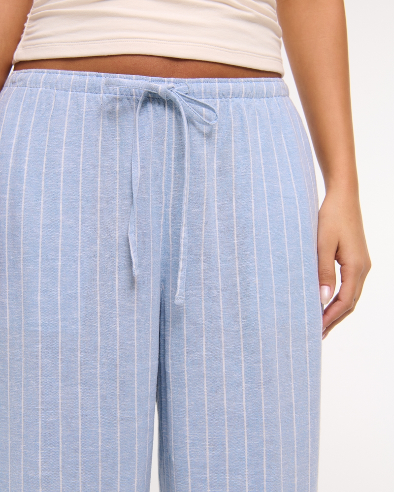 Linen-Blend Pull-On Pant