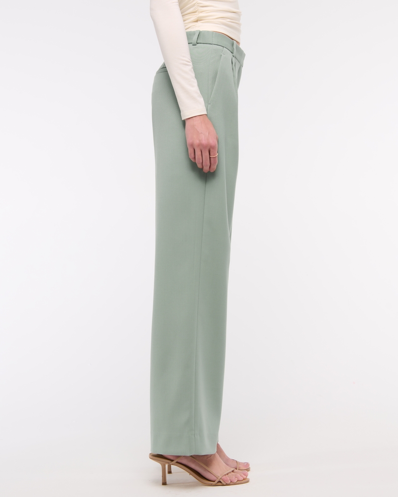 A&F Sloane Low Rise Tailored Wide Leg Pant