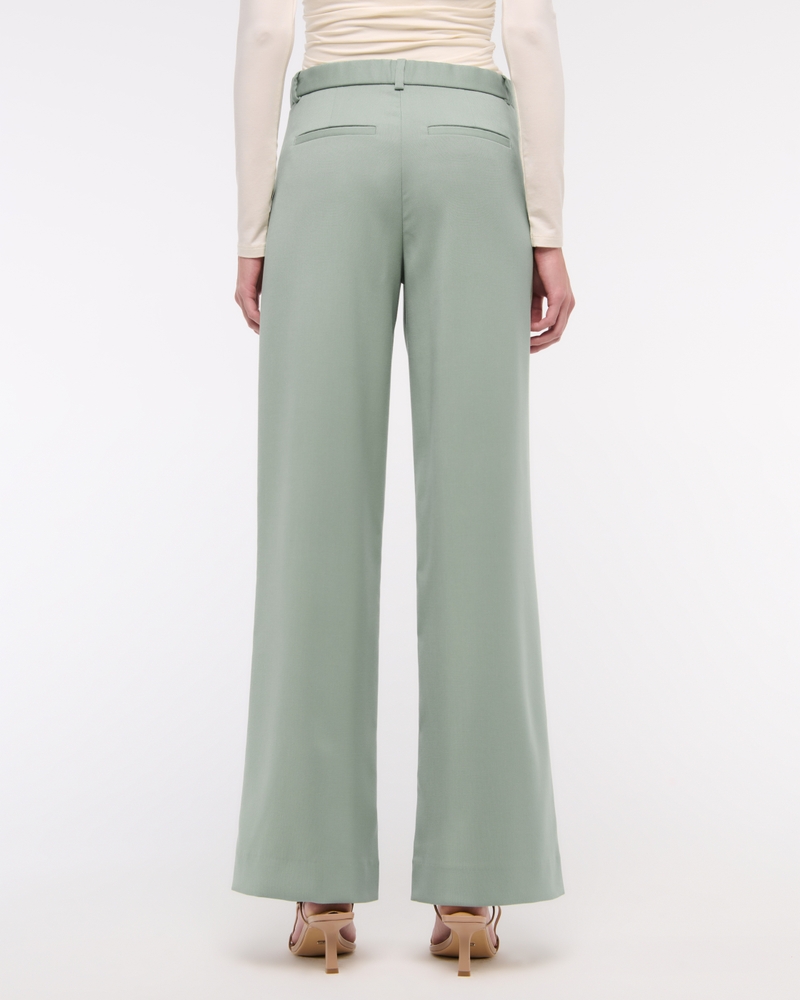 A&F Sloane Low Rise Tailored Wide Leg Pant