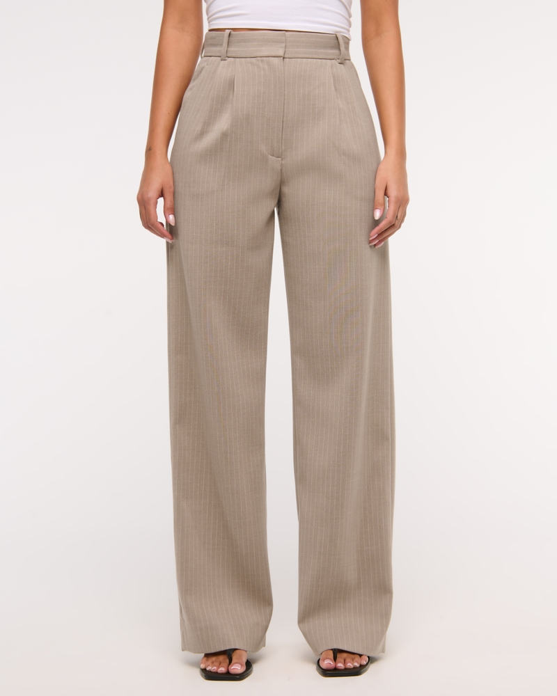 A&F Sloane Tailored Wide Leg Pant