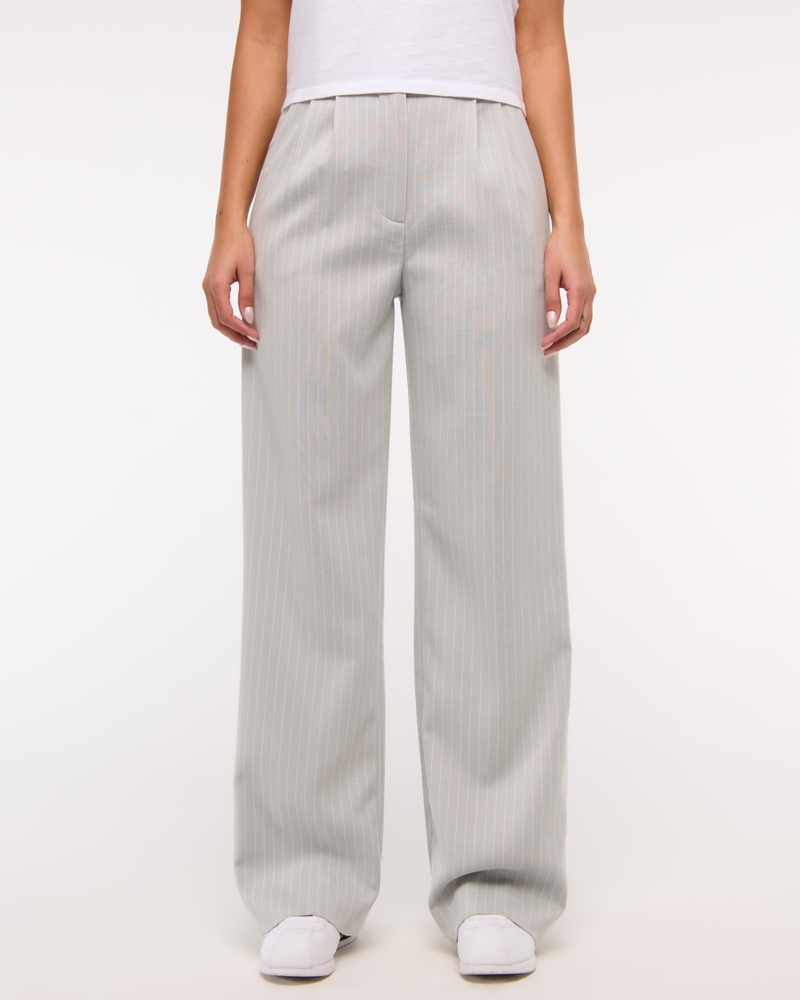 A&F Sloane Tailored Wide Leg Pant