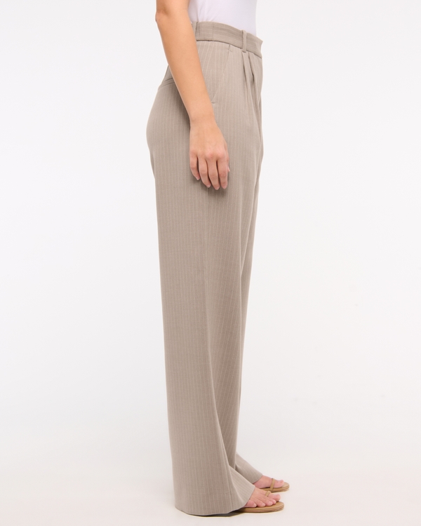 Curve Love A&F Sloane Tailored Wide Leg Pant
