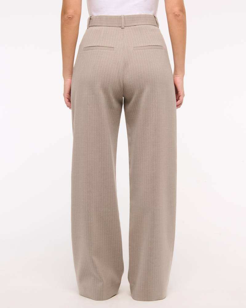 Curve Love A&F Sloane Tailored Wide Leg Pant