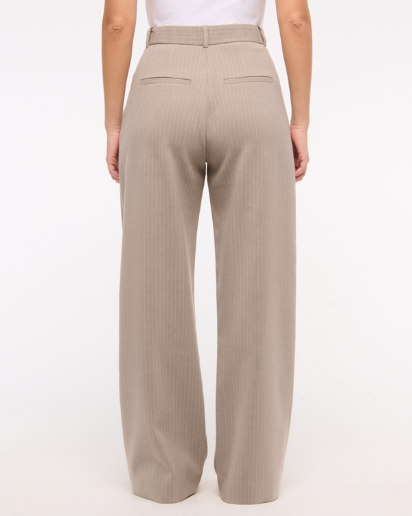 Curve Love A&F Sloane Tailored Wide Leg Pant