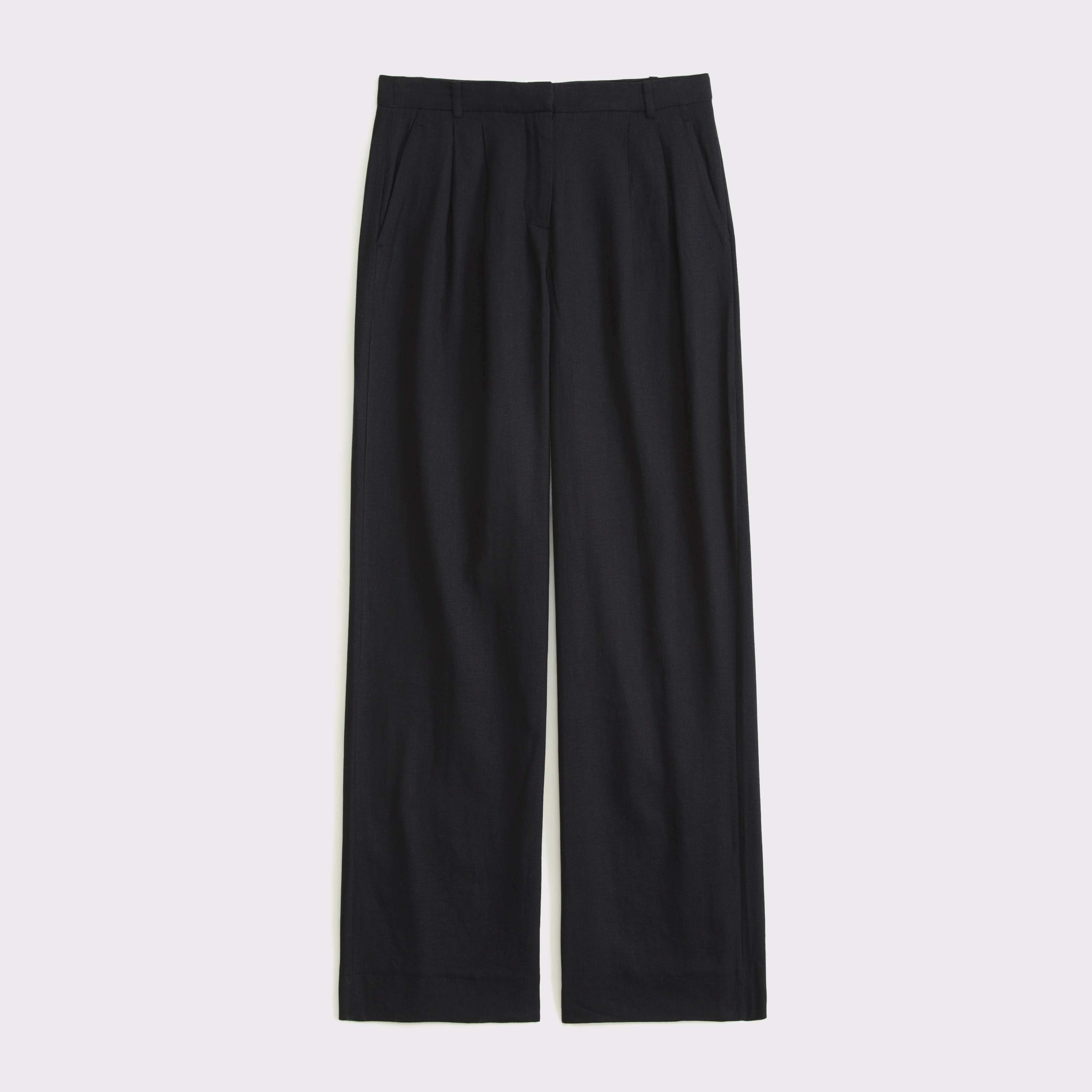 Women's Curve Love A&F Sloane Low Rise Tailored Linen-Blend