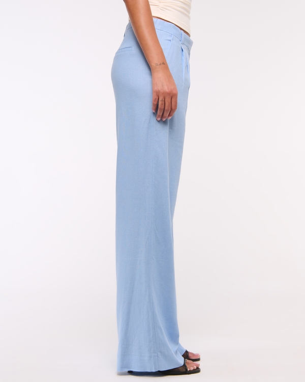 A&F Sloane Low Rise Tailored Linen-Blend Pant