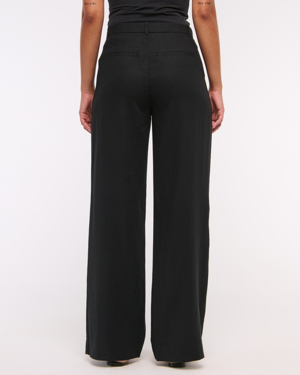 A&F Sloane Low Rise Tailored Linen-Blend Pant