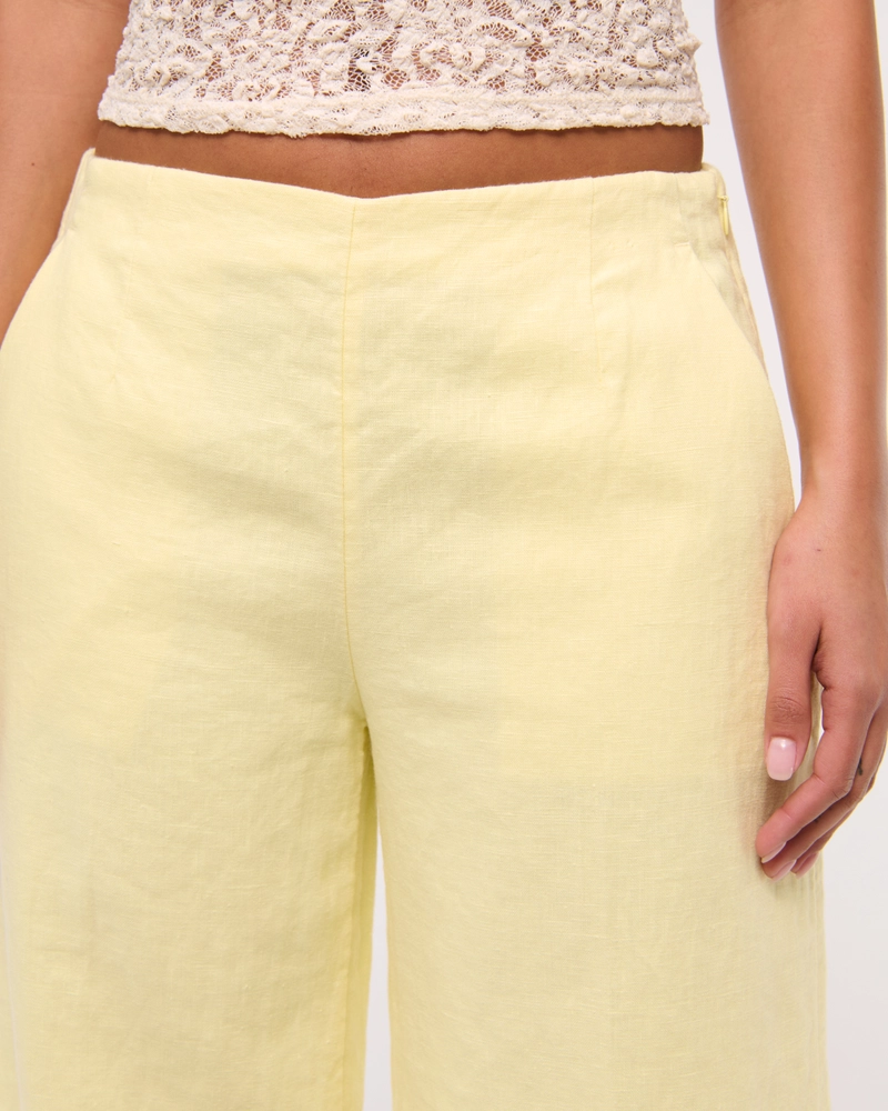 Premium Linen Tailored Ultra Wide Leg Pant