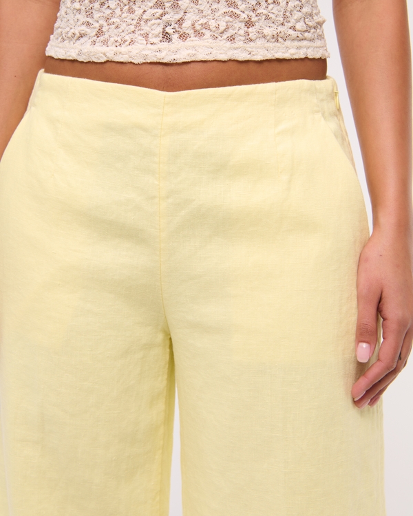 Premium Linen Tailored Ultra Wide Leg Pant