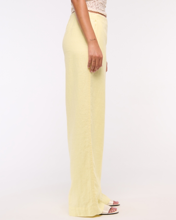 Premium Linen Tailored Ultra Wide Leg Pant