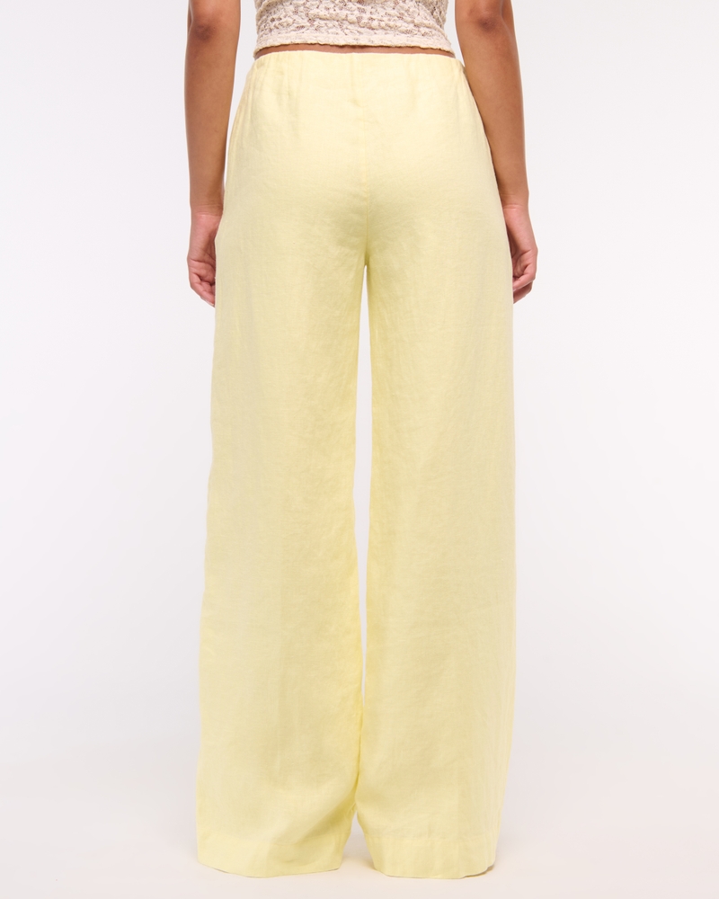Premium Linen Tailored Ultra Wide Leg Pant