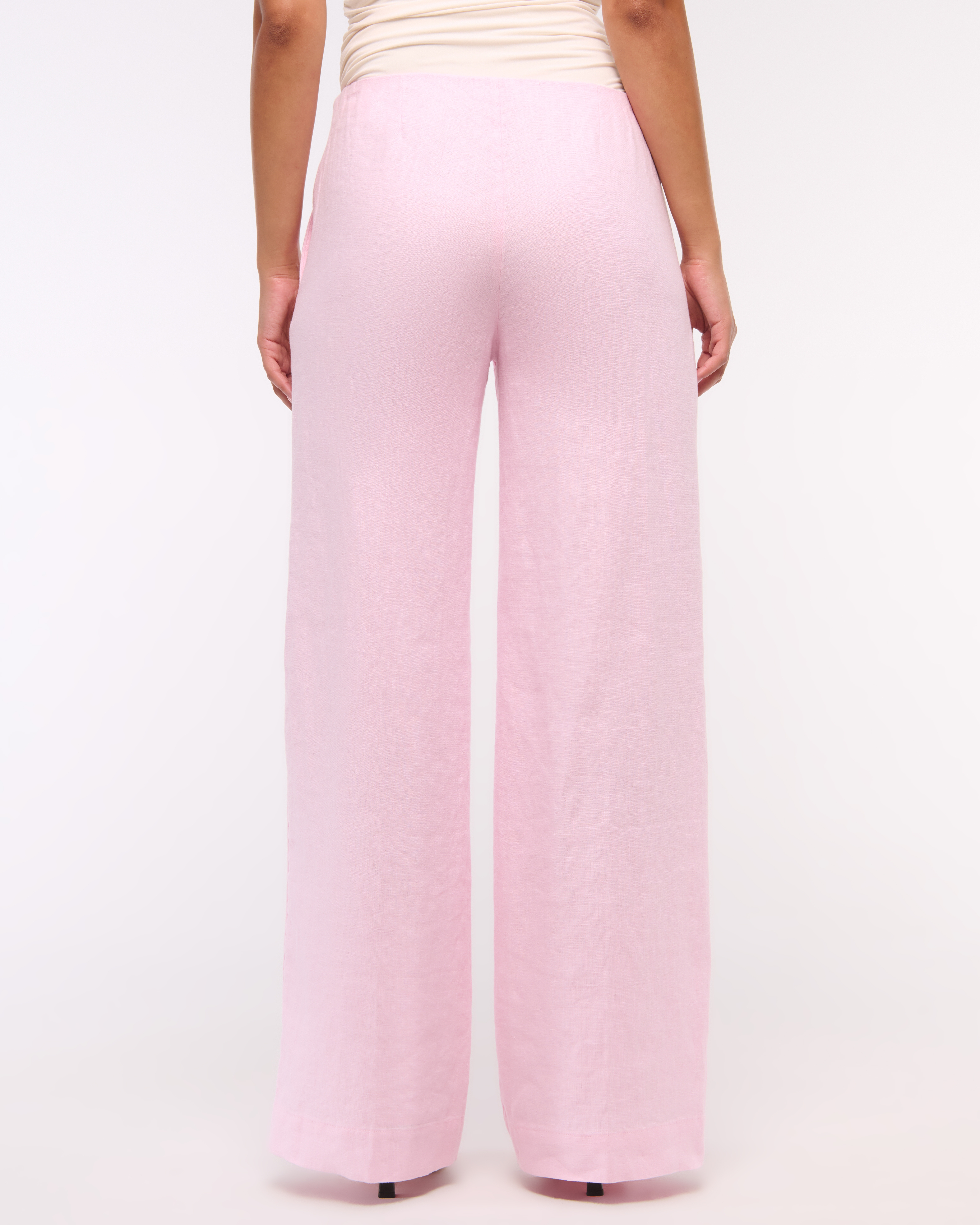 Women's Premium Linen Tailored Ultra Wide Leg Pant | Women's