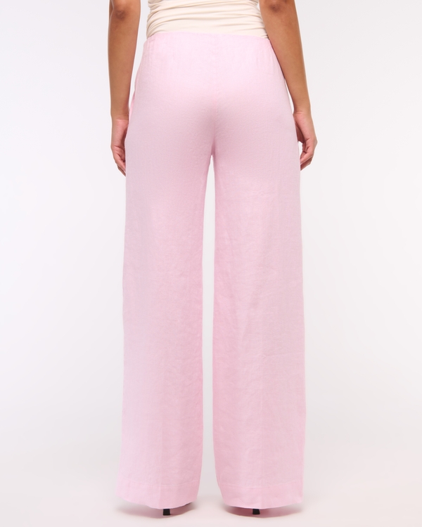 Premium Linen Tailored Ultra Wide Leg Pant