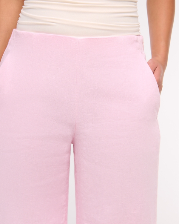 Premium Linen Tailored Ultra Wide Leg Pant