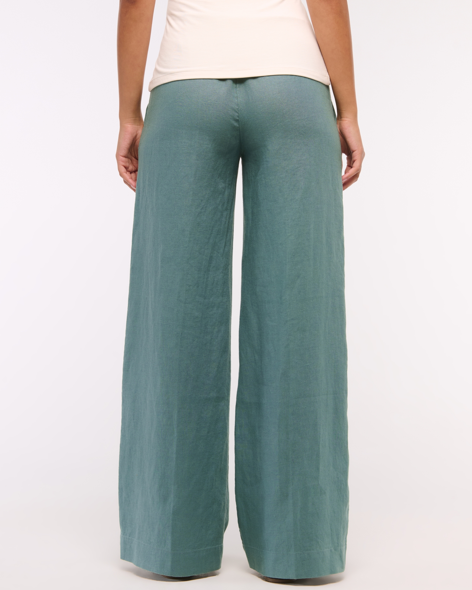 Premium Linen Tailored Ultra Wide Leg Pant
