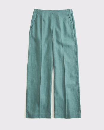 Premium Linen Tailored Ultra Wide Leg Pant
